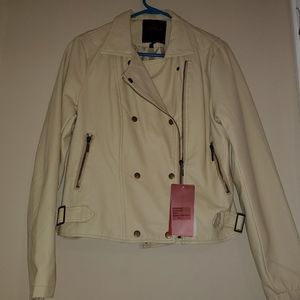 Faux leather jacket